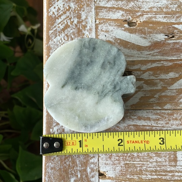 🍏Tourmalinated Quartz Crystal Apple Slice🍏 ~ Hand Carved - Picture 7 of 10